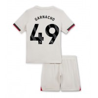 Chelsea Alejandro Garnacho #49 Replika babykläder Bortaställ Barn 2025-26 Kortärmad (+ korta byxor)